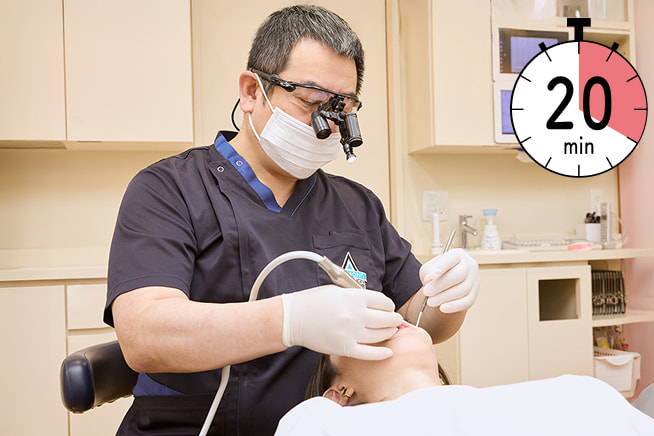 手術は1本20分前後