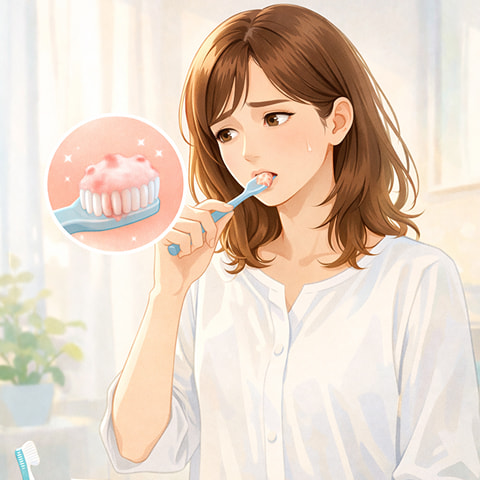 歯みがきのときに血が出ることがある