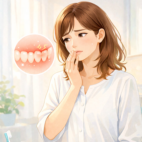 歯ぐきがムズムズする、違和感がある
